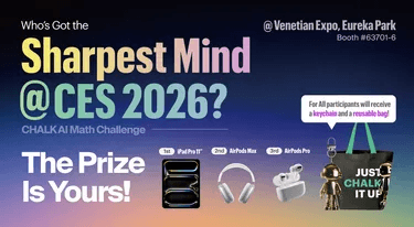 Who's Got the Sharpest Mind? — CHALK AI Math Challenge @ CES 2026
